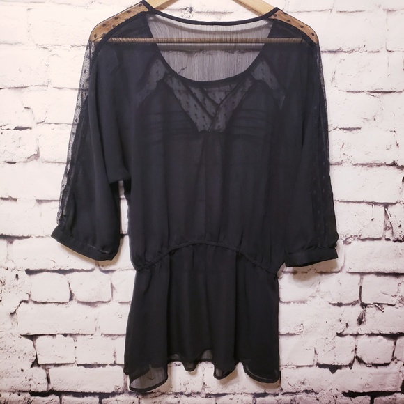 Black Sheer top - Picture 4 of 4